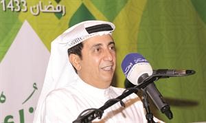 محمد العمر متحدثا خلال الغبقة﻿