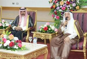 صاحب السمو الامير متحدثا لدى زيارته لنادي الصم﻿