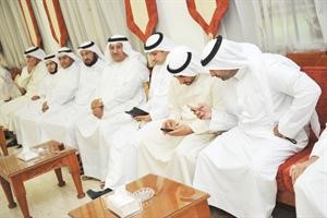 الحضور بديوان الصقر
