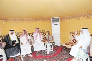 الزميل يوسف عبدالرحمن وعبدالله الرمثان وشبيب الرمثان وفالح القبيح﻿