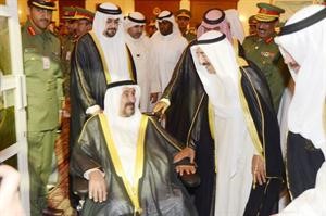 سمو الشيخ سالم العلي في استقبال صاحب السمو الامير﻿