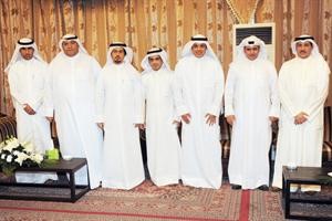 لقطة تذكارية في غبقة الاتحاد العام لنقابات عمال البترول والكيماويات
