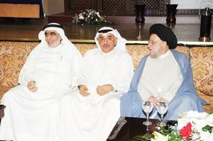 السيد محمد المهري ودعبدالحميد دشتي وعدنان عبدالصمد