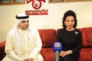 الشيخة فريال الدعيج متحدثة وبجوارها ماضي الخميس هاني عبدالله
