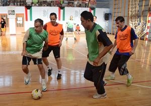 قوة في مباراة قدامى الاندية والعربي
