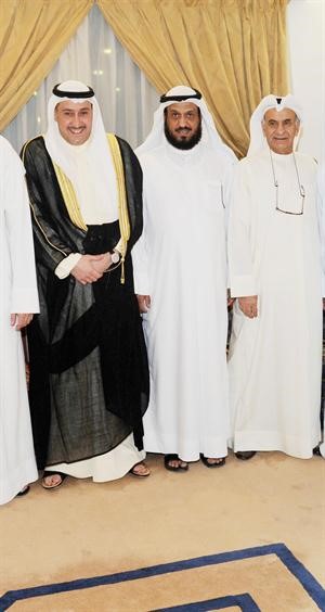 الشيخ فيصل الحمود وفلاح الصواغ والزميل وليد النصف