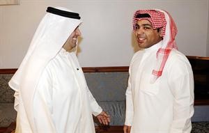 الزميل هاني الظفيري مباركا
