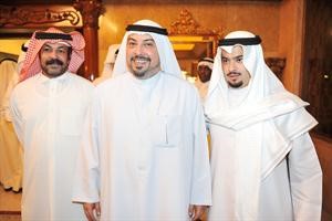 الشيخ خالد الخالد والشيخ طلال الفهد واحد الحضور سعود سالم