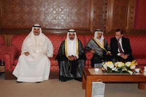 الشيخ د سالم الجابر والشيخ نايف الجابر حضرا غبقة الشيخ فهد سالم العلي﻿