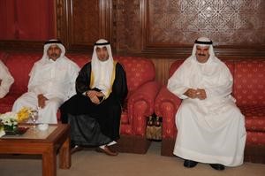 الشيخ فهد اليوسف مع الشيخ فهد سالم العلي﻿
