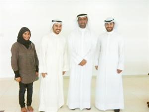 وفد الهيئة الادارية مع دعايض المري﻿