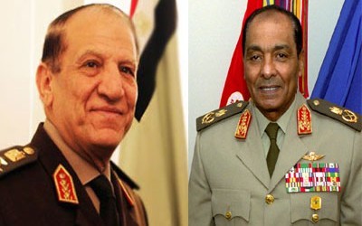 المشير محمد حسين طنطاوي والفريق سامي عنان