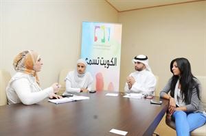 حنين ونورة ويوسف يتحدثون للزميلة دارين العلي﻿