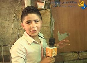 صبي بالقدس يقدم برنامجاً تلفزيونياً في رمضان