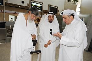 احمد المطيري متحدثا الى الزميل فرج ناصر