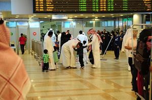 الاهالي باستقبال ذويهم العائدين من لبنان	 اسامة ابوعطية﻿