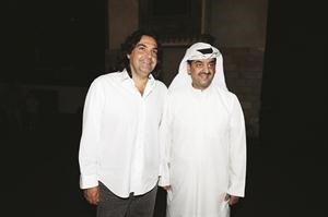 مدير العلاقات والاتصالات في زين وليد الخشتي والمخرج سمير عبود