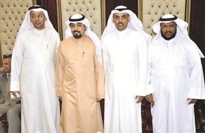 طلال القحص وسعد مروح مع جراح العنزي