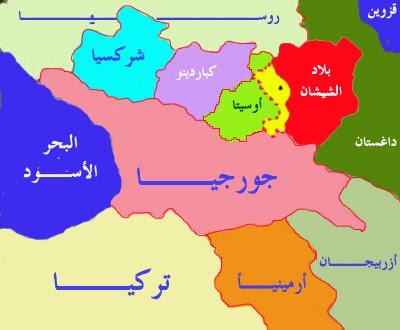 خريطة القوقاز الروسي