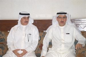 معبدالعزيز الابراهيم وماحمد الصبيح في استقبال المهنئين﻿