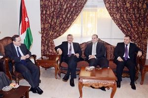 البدور والخالدي وممحمد السيد والكايد من اليمين﻿