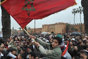 المئات يتظاهرون في المغرب للمطالبة بإطلاق معتقلين سياسيين