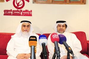 الزميل ماضي الخميس ودعبدالمحسن الخرافي اسامة ابوعطية
