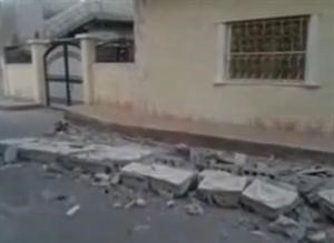 صورة بثها ناشطون لجانب من الدمار الذي خلفه القصف على منازل المدنيين في بلدة تسيل في درعا