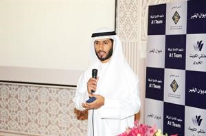 ماجد الزعابي يلقي كلمة بمناسبة فوزه بالجائزة﻿