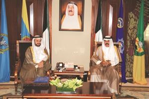 سمو نائب الامير وولي العهد الشيخ نواف الاحمد مستقبلا دفاضل صفر
