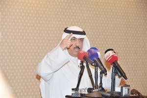مسلم البراك مخاطبا الحضور
