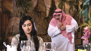 جوهر وهيفاء حسين في مشهد من مسلسل عجب﻿