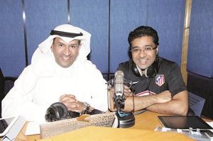 الاعلامي طلال الياقوت والمذيع مايك مبلتع 