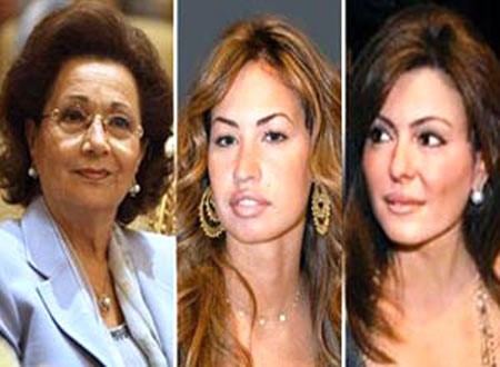 سوزان وخديجة وهايدي يزرن مبارك في «طرة»