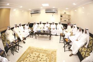 جانب من اجتماع كتلة الاغلبية بديوان دخالد شخير مساء امس الاول هاني الشمري﻿