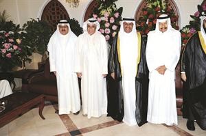 المستشار محمد البناي والمستشار ضرار العسعوسي واديب السالم وعدنان العسعوسي