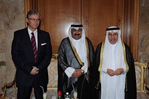 السفير السعودي دعبدالعزيز الفايز مهنئا بالعيد الوطني السلوفاكي

