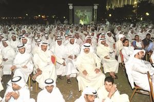 جانب من الحضور في ساحة الارادة