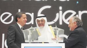 السفير سميح جوهر حيات خلال افتتاح مؤتمر اسبوع العلم والابتكار 2012﻿