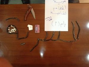 المخدرات المضبوطة بحوزة الشبابالثلاثة﻿