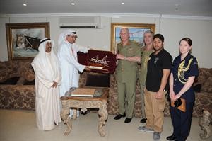 درع تذكارية من المتحف لرئيس الاركان الاسترالي﻿