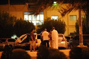 تواجد امني مكثف في مخفر القادسية عقب الجريمة	هاني الشمري﻿