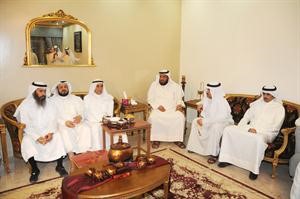 احمد السعدون وعبدالله البرغش ونايف المرداس وفلاح الصواغ ومسلم البراك وخالد الطاحوس خلال الاجتماع	هاني الشمري﻿
