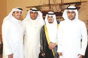 الزملاء يحيي حميدان ومحمد الدشيش وعبدالعزيز جاسم يهنئون
