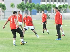 وائل جمعة خلال تدريبات سابقة للاهلي
