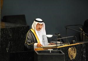 ممثل صاحب السمو الامير خلال القائه كلمة الكويت امام الجمعية العامة للامم المتحدة