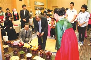 جانب من احتفال السفارة الكورية بعيد الشكر الكوري﻿