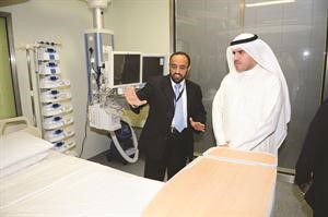 دجمال الدعيج يشرح لـ الانباء المعايير العالمية المصممة عليها العناية المركزة الجديدة