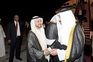 دفاضل صفر في استقبال سمو رئيس الوزراء