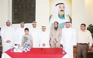 تكريم احد الفائزين﻿
